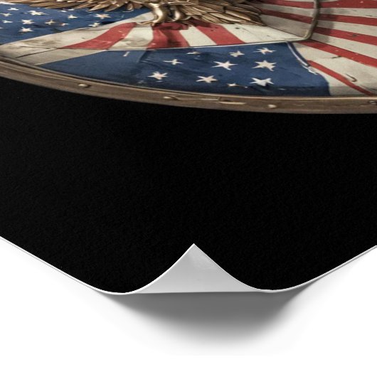 Amerikaanse adelaar van de vrijheid poster (Hoek)