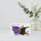 Amerikaanse adelaar visitekaartje (Staand voorkant)