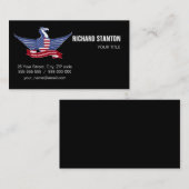 Amerikaanse adelaar visitekaartje (Voorkant / Achterkant)
