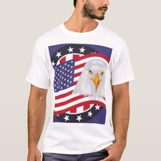 Amerikaanse Adelaar & Vlag Patriottisch T-Shirt