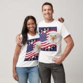 Amerikaanse Adelaar & Vlag Patriottisch T-Shirt (Unisex)