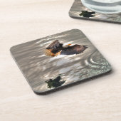 Amerikaanse adelaar vliegt over zee drankjes onderzetter (Linkerzijde)