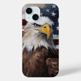 Amerikaanse adelaarschelp iPhone 15 case