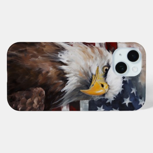 Amerikaanse adelaarschelp Case-Mate iPhone case (Achterkant (horizontaal))