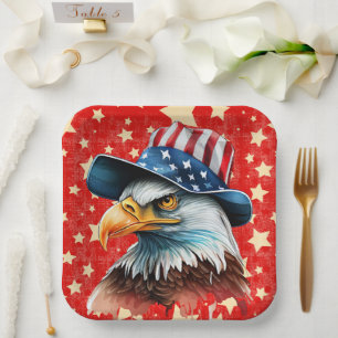 Amerikaanse Adelaarsvlag Papieren Bordje