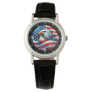 Amerikaanse adelaarsvlag Trump 2024 Horloge