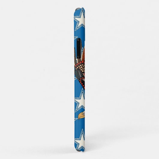 Amerikaanse adelblauw Case-Mate iPhone case (Achterkant/rechts)