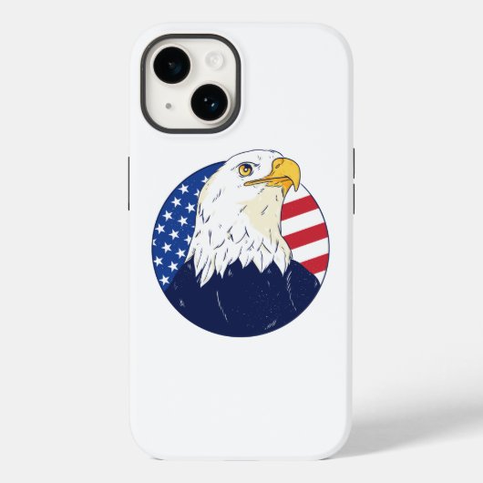Amerikaanse adelvlag Case-Mate iPhone case (Achterkant)
