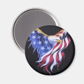 Amerikaanse adelvlag magneet (Voorkant / Achterkant)