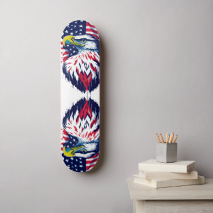 Amerikaanse adelvlag persoonlijk skateboard