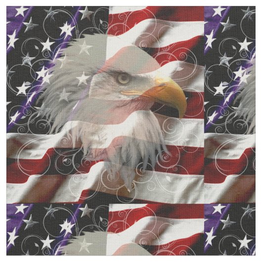 Amerikaanse adelvlag stof (Close Up)