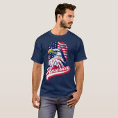 Amerikaanse adelvlag t-shirt (Voorkant volledig)