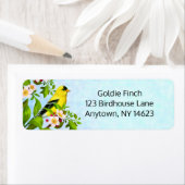 Amerikaanse Adresetiketten van Goldfinch Bird Etiket (Insitu)