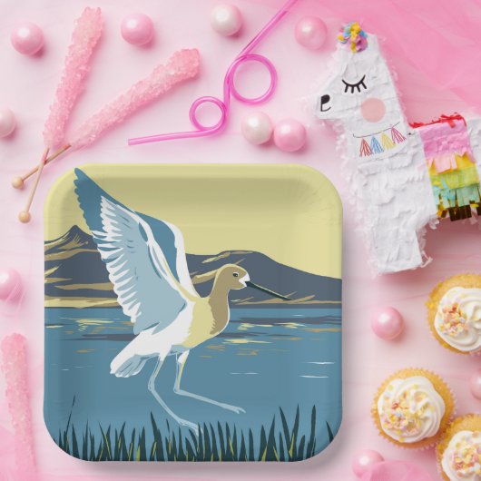 Amerikaanse advocaat papieren bordje (Feest)