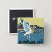 Amerikaanse advocaat vierkante button 5,1 cm (Voorkant /achterkant)