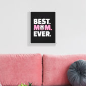 Amerikaanse Afbeeldingen | Best Dog Mam Ever Canvas Afdruk (Insitu (Woonkamer))