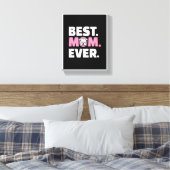 Amerikaanse Afbeeldingen | Best Dog Mam Ever Canvas Afdruk (Insitu (Slaapkamer))