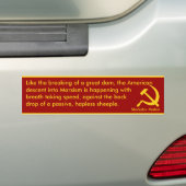Amerikaanse afkomst naar marxisme (Mishin) Bumpersticker (Op auto)