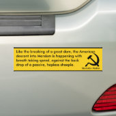 Amerikaanse afkomst naar marxisme (Mishin) Bumpersticker (Op auto)