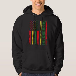 Amerikaanse Afrikaanse vlag Vrij sinds 1865 Afrika Hoodie