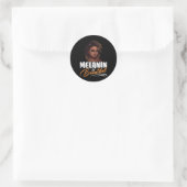 Amerikaanse Afro-Amerikaanse Queen Black Pride Mel Ronde Sticker (Tas)