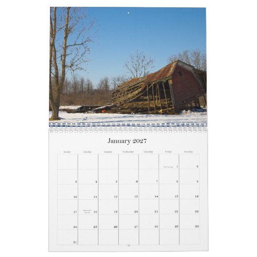 Amerikaanse agenda voor Barns 2009 Kalender (Jan 2027)