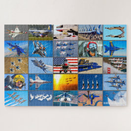 AMERIKAANSE AIR DEMONSTRATIE TEAMS "MONTAGE" LEGPUZZEL