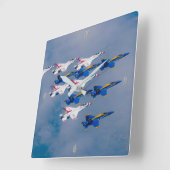 AMERIKAANSE AIR-DEMONSTRATIETEAMS VIERKANTE KLOK (Hoek)