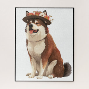 Amerikaanse Akita hond uit sprookjesboek 1 Legpuzzel