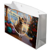 Amerikaanse Akita Kerstcruise: Pawsome Vakantie Groot Cadeauzakje (Achterkant Gekanteld)