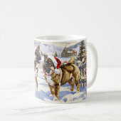 Amerikaanse Akita Kerstmis Koffiemok (Voorkant rechts)