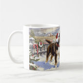 Amerikaanse Akita Kerstmis Koffiemok (Links)