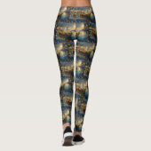 Amerikaanse Akita kerstvakantie Leggings (Achterkant)