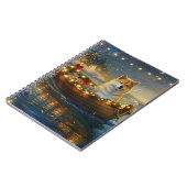 Amerikaanse Akita kerstvakantie Notitieboek (Linkerzijde)