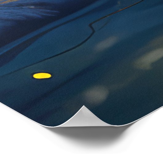 Amerikaanse Akita kerstvakantie Poster (Hoek)