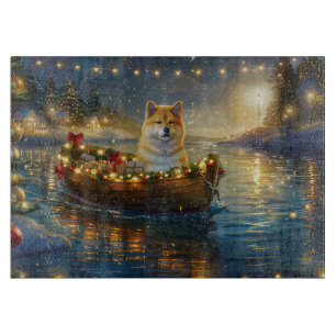 Amerikaanse Akita kerstvakantie Snijplank