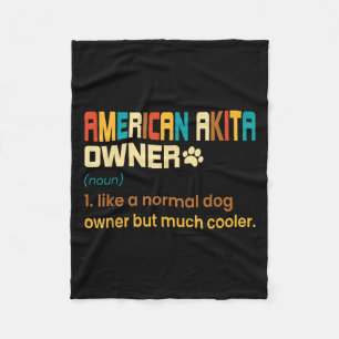 Amerikaanse Akita-liefhebberdesign - Cadeau voor A Fleece Deken