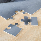 Amerikaanse Akita Snowy Sleigh Ride Kerstdecoratie Legpuzzel (Zijkant)