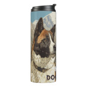 Amerikaanse akita staarten op paden camping person thermosbeker (Gedraaid links)