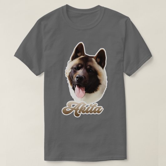 Amerikaanse akita t-shirt (Design voorkant)