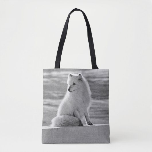 Amerikaanse Alaska Arctic fox Tote Bag (Voorkant)