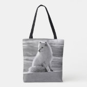 Amerikaanse Alaska Arctic fox Tote Bag (Achterkant)