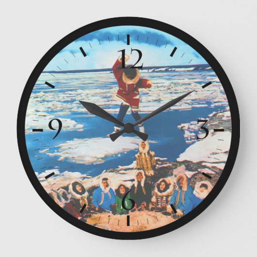  Amerikaanse Alaska eskimo blanket tossing Grote Klok (Voorkant)