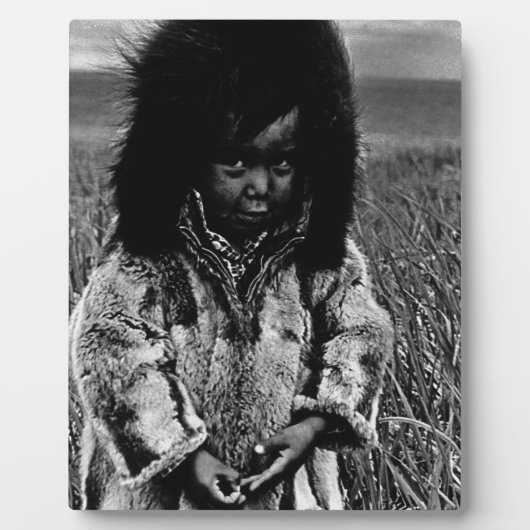  Amerikaanse Alaska eskimo boy 1970 Fotoplaat (Voorkant)