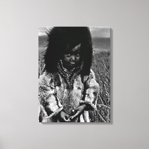 Amerikaanse Alaska eskimo Canvas Afdruk