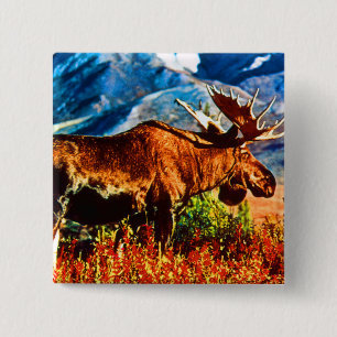  Amerikaanse Alaska-kogels Vierkante Button 5,1 Cm