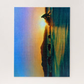  Amerikaanse Alaska Midnight sun mushing Legpuzzel (Verticaal)