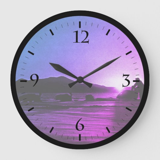 Amerikaanse Alaska Midnight sun mushing Watch Grote Klok (Voorkant)