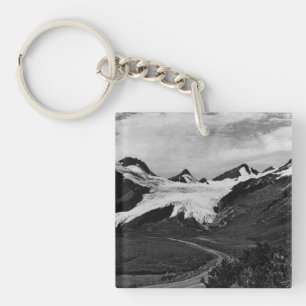 Amerikaanse Alaska Worthington glacier zomer Canv Sleutelhanger