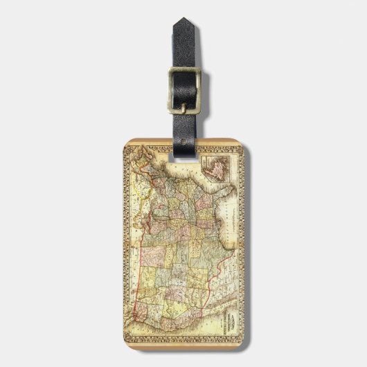  Amerikaanse Algemene Kaart Bagagelabel (Voorkant verticaal)